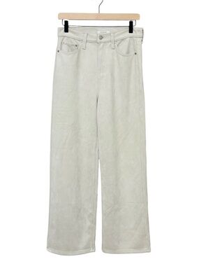 Banana Republic Womens Vegan Suede High Rise Wide Leg Pants Petite Size 27 / 4